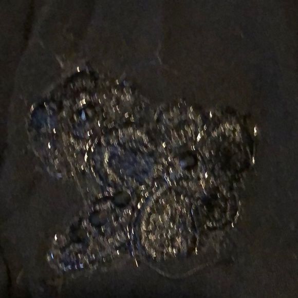 Free People Black Flowing Wednesday Addams Dress Deep V Neck Hocus Pocus Sz 2 - Picture 12 of 16